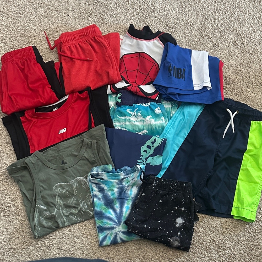 Summer bundle size 8 swim trunks shorts tank tops